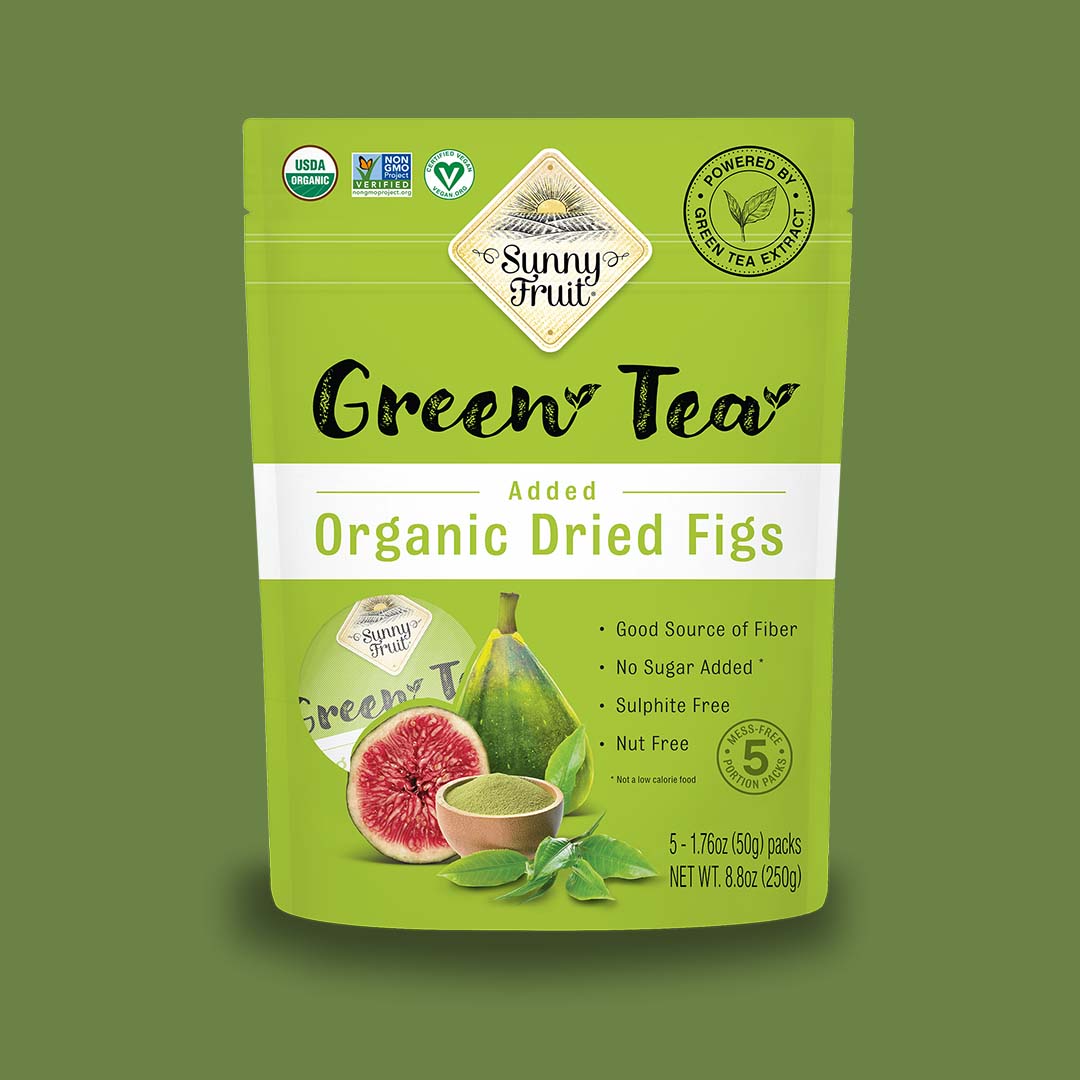 ORGANIC DRIED FIGS W/ GREEN TEA